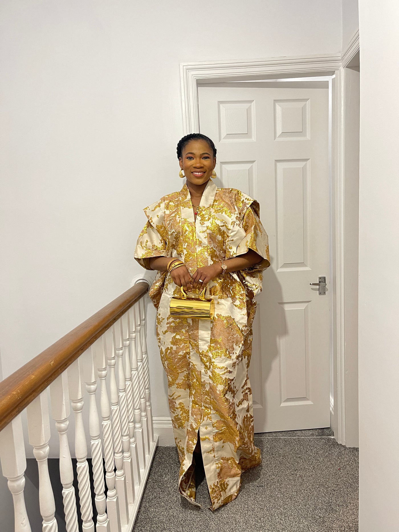 Fade luxury brocade bubu