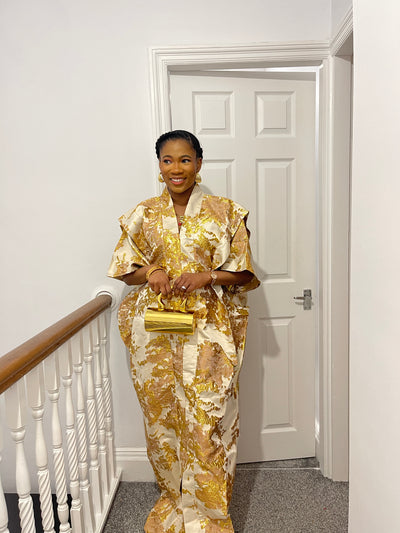 Fade luxury brocade bubu